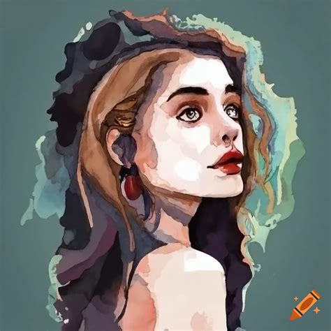 Pencil sketch of a passionate woman on Craiyon