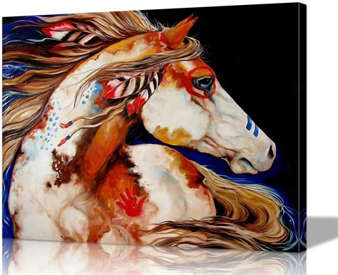 Abstract Indian Horse Paintings