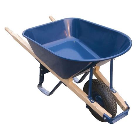 Westward Wheelbarrow, Steel, 6 Cu. Ft., Pneumatic 10G166 | Zoro