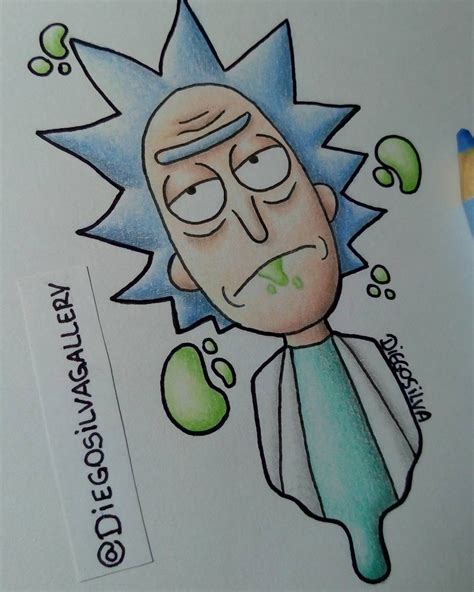 Drawing Rick And Morty - Drawing Improvement Challenges