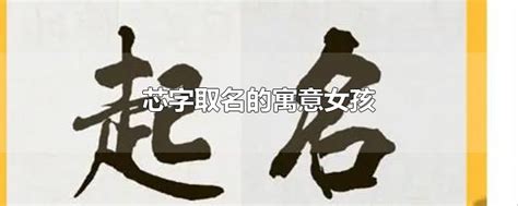 芯字取名的寓意女孩-最新芯字取名的寓意女孩整理解答-全查网