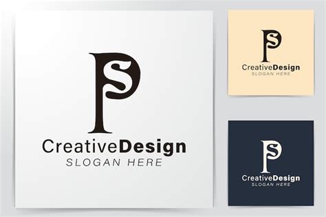 Lettera iniziale PS Modern Logo Ideas. Design del logo di ispirazione ...