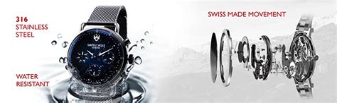 Buy Swiss Eagle Men's Chronograph Swiss Made Movement Watch with ...