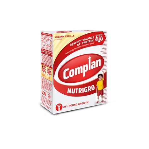 Complan Nutrigro Creamy Vanilla Flavour Health & Nutrition Drink Powder ...