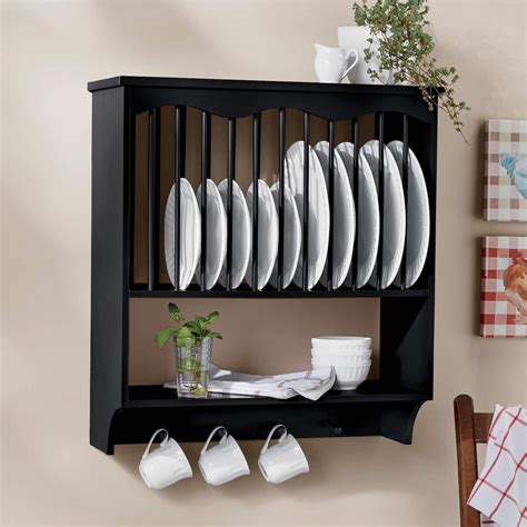Optimizing Your Kitchen Space With Wall Mounted Plate Storage Rack ...