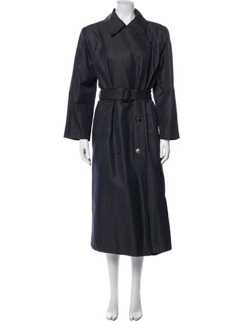 Christian Dior Vintage 1980's Trench Coat - Blue Coats, Clothing ...
