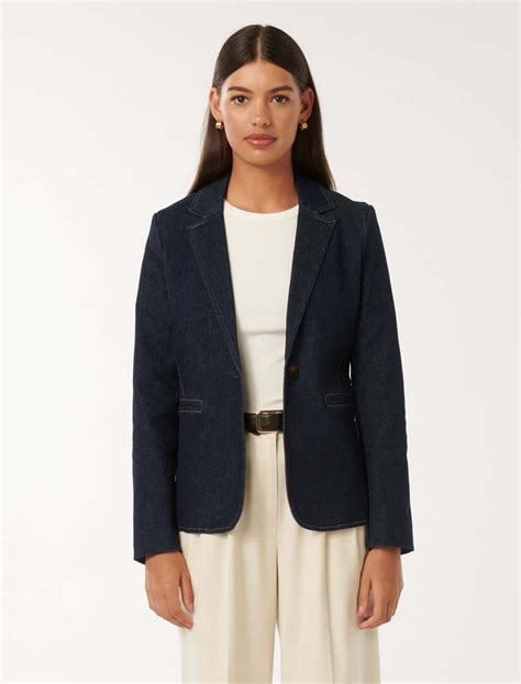 Florence Denim Blazer - Women's Fashion | Ever New