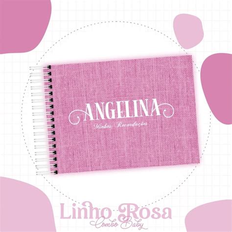 Linho Rosa-pack Maternidade Vacina/livro Bebê 11425 | Elo7
