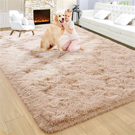 Amazon.com: Noahas 8x10 Area Rugs for Living Room,Beige Fluffy Bedroom ...