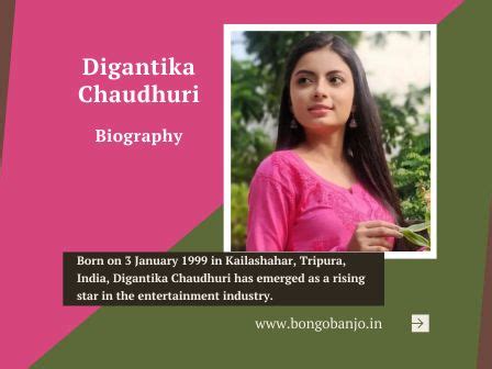 Digantika Chaudhuri Biography, Wikipedia, Age, Husband & More! - Bongo ...