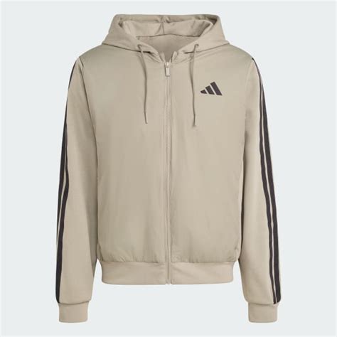 adidas Essentials CLIMAWARM 3-Stripes Insulated Hooded Hybrid Jacket ...