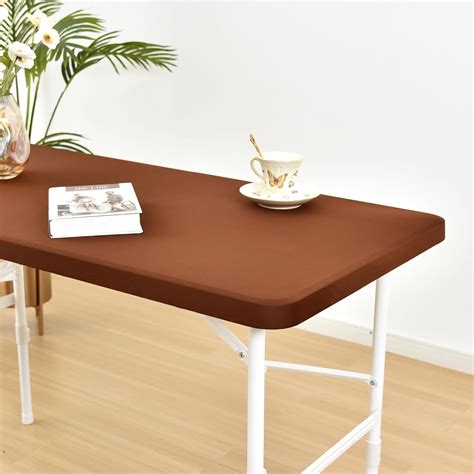 Amazon.com: Monibana Fitted Elastic Tablecloths for 4ft Rectangle ...