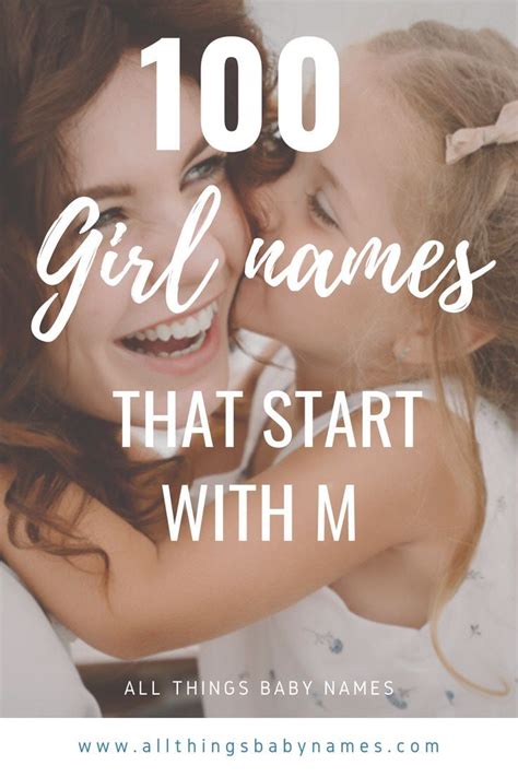 100 Beautiful Girl Names Starting with M