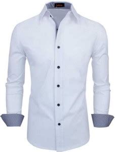 Solbiza Men Solid Casual White Shirt - Buy Solbiza Men Solid Casual ...