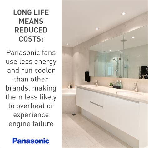 Panasonic WhisperCeiling 2-Sone 290-CFM White Bathroom Fan, ENERGY STAR ...