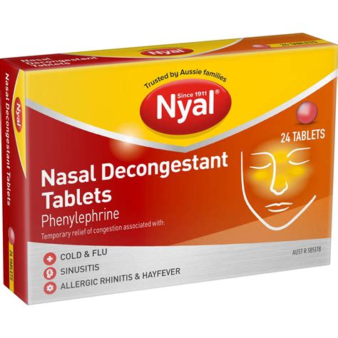 Nyal Nasal Decongestant Tablets 24 Pack | Woolworths