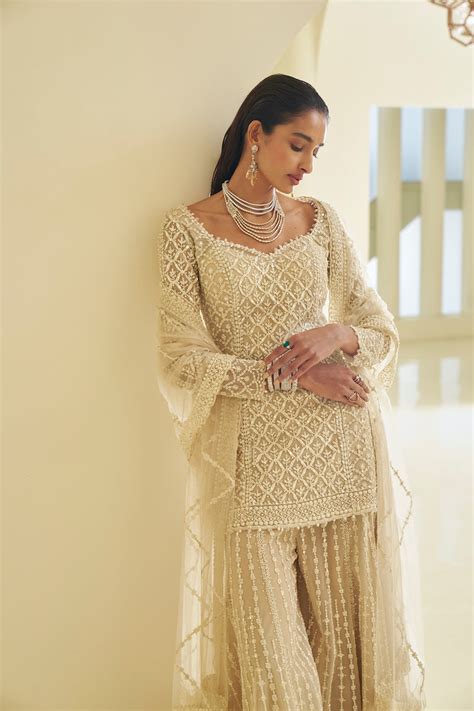 Nude Dori Sharara Set – Seema Gujral