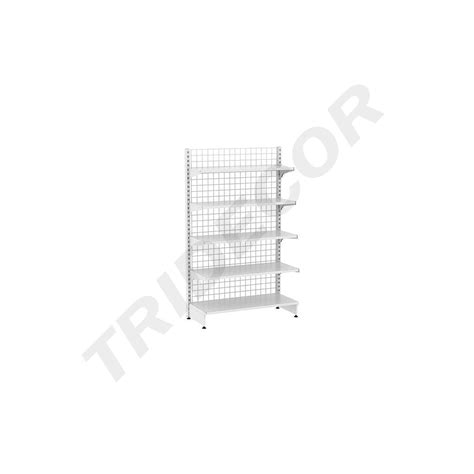 White Metal Shelf 1 Side 120x2M - Perfect Storage for Supermarkets ...