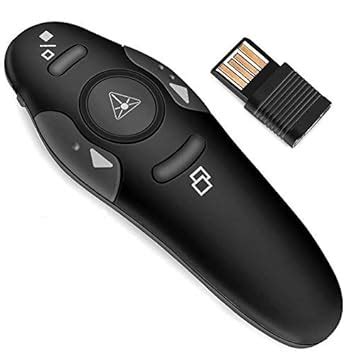 Techtest Wireless Remote PPT Laser Pointer with Slide Changer for ...