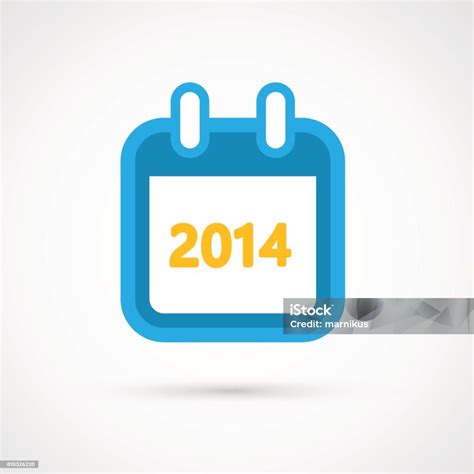 Vector Calendar Icon 2014 Stock Illustration - Download Image Now ...