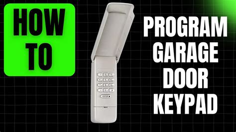 Image result for How to Program Garage Keypad