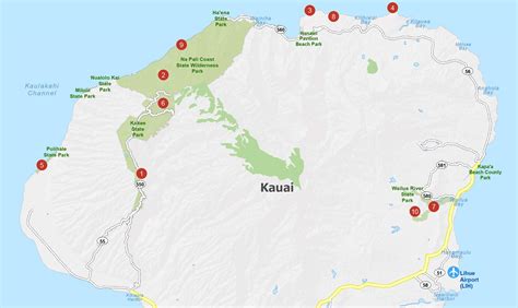 Map Of Kauai Printable - Free Printable Maps