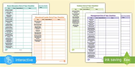 EYLF End of Year Checklists (teacher made) - Twinkl