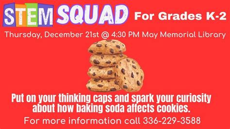 STEM Squad, May Memorial Library, Burlington, December 21 2023 ...