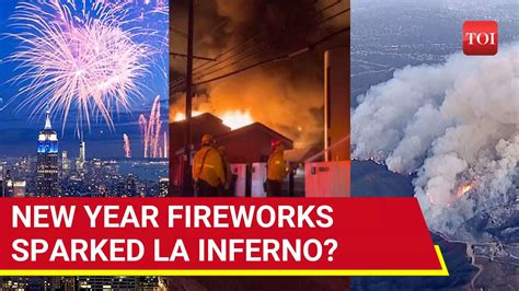 New Year Fireworks Ignited LA Palisades Wildfire? Satellite Data ...