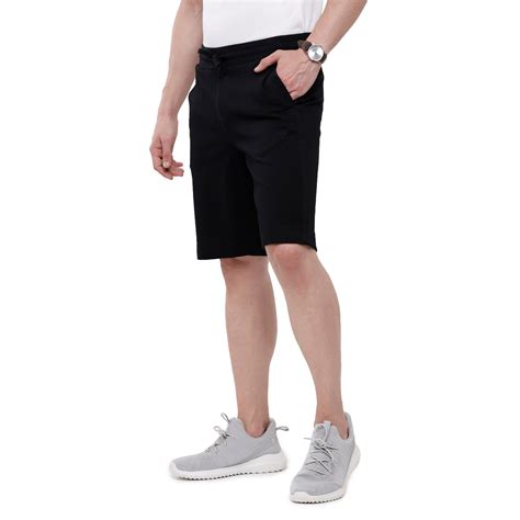 Classic Polo Mens SolidSlim Fit Shorts (NOS-DYNA - E.BLACK) - Classic Polo