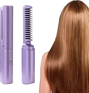 Arcanine Cordless Hair Straightener and Curler 2 in 1, Mini Flat Iron ...