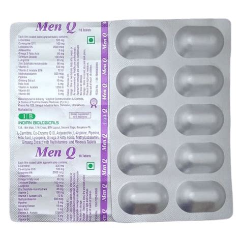 Men Q Tablet | Uses, Side Effects, Price | Apollo Pharmacy