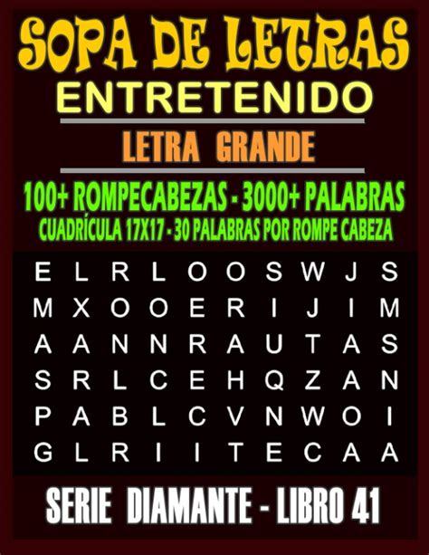 Sopa De Letras Entretenido Mas Juegos Para Adultos Letra Grande ...