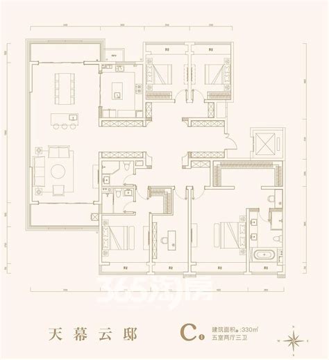 新中式-中海珑玺-三室两厅-148平-装修效果图无锡装修效果图-无锡锦华装饰