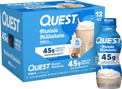 Amazon.com: Quest Nutrition Vanilla Protein Shake, 45g Protein, 2g ...