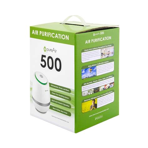 pureAir 500 3 -Speed Ionic White HEPA Air Purifier (Covers: 850-sq ft ...