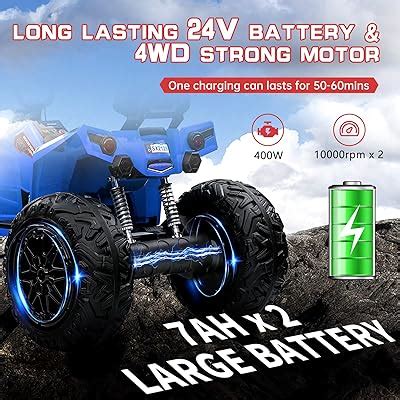 Hetoy Kids ATV, 24V Ride on Car 4WD Quad Electric India | Ubuy