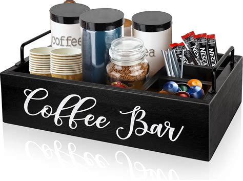 Amazon.com: Dicunoy Coffee Station Organizer for Countertop, Farmhouse ...