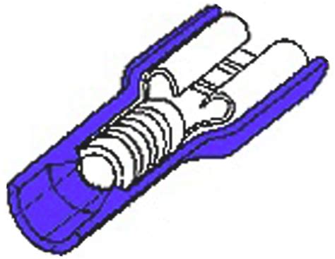 19005-0005 Molex | Molex InsulKrimp 19005 Blue Insulated Female Spade ...