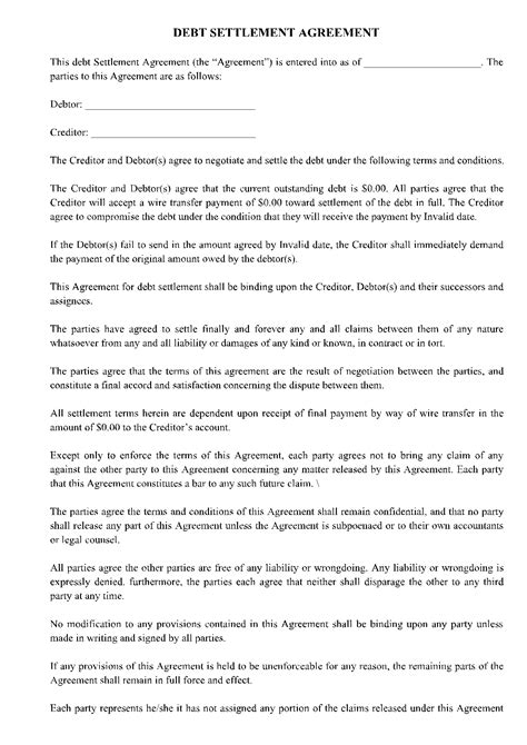 Full And Final Settlement Agreement Template - Ablebionics