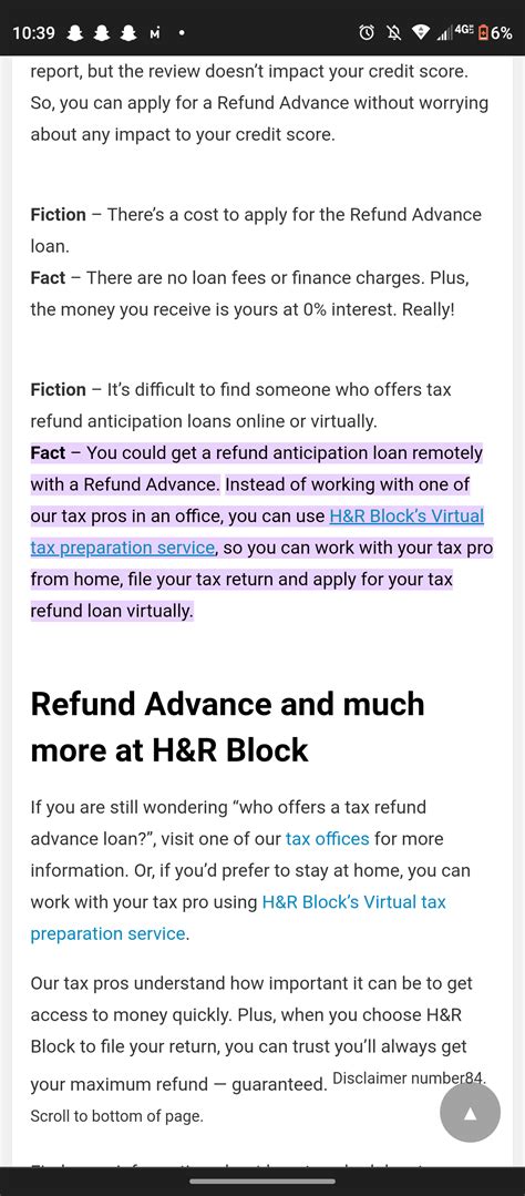 Refund Advance when filing remote/online? : r/hrblock