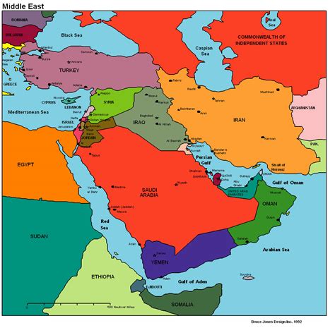 World Map of Middle East 的图像结果