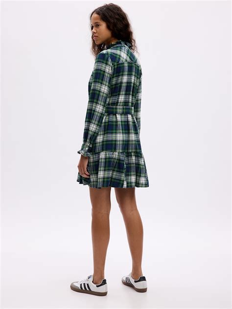 Plaid Tiered Mini Dress | Gap