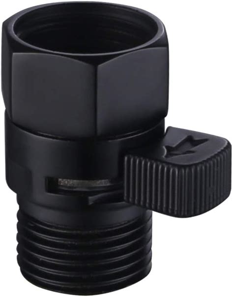 Buy Shower Valve Matte Black, Aomasi Brass Cut Off Valve Gate Flow Rate ...