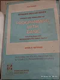 Schaum's Outline of Programming with BASIC : Gottfried, Byron: Amazon ...