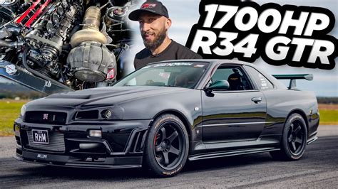 1744HP R34 GTR "RHM" - The CRAZIEST R34 GTR EVER?! (3.4L Stroker - 88MM ...