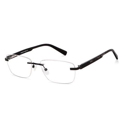 Buy Black Rimless Rectangle Lenskart Air Essentials VC E11788-C6 ...
