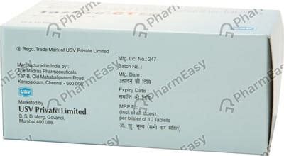 Tazloc-CT 6.25 Tablet: Uses, Side-effects, Price, Dosage & More Info ...