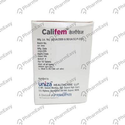 Califem Strip Of 10 Tablets: Uses, Side Effects, Price & Dosage | PharmEasy