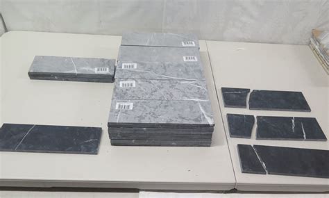 Qty Approx. 55 Natural Honed Marble Tiles 12"x4" (3 broken) - Lowe's $3 ...